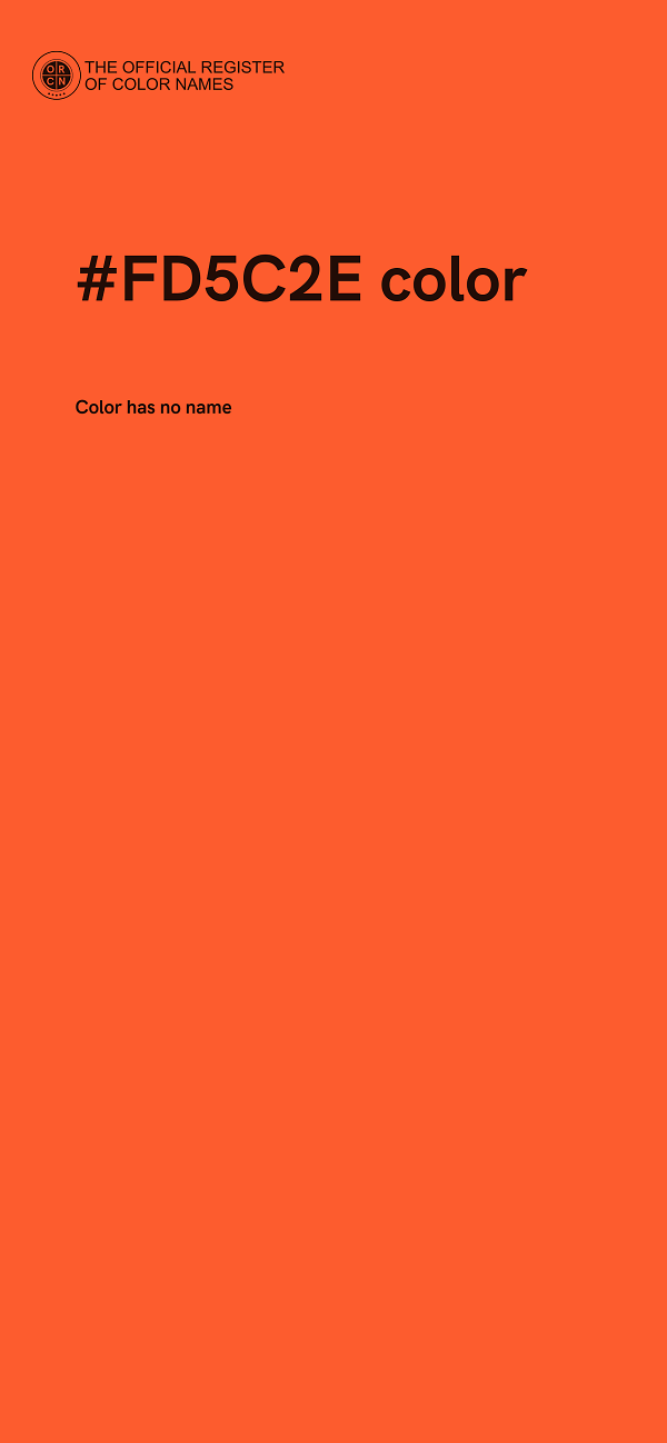 #FD5C2E color image