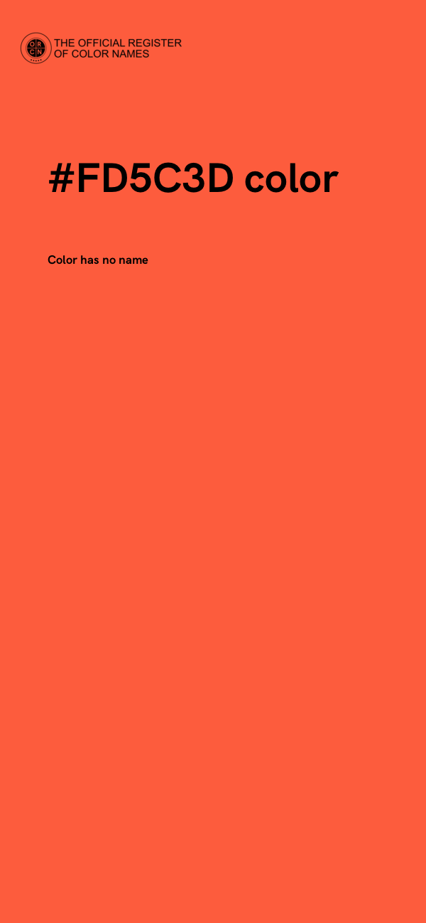 #FD5C3D color image