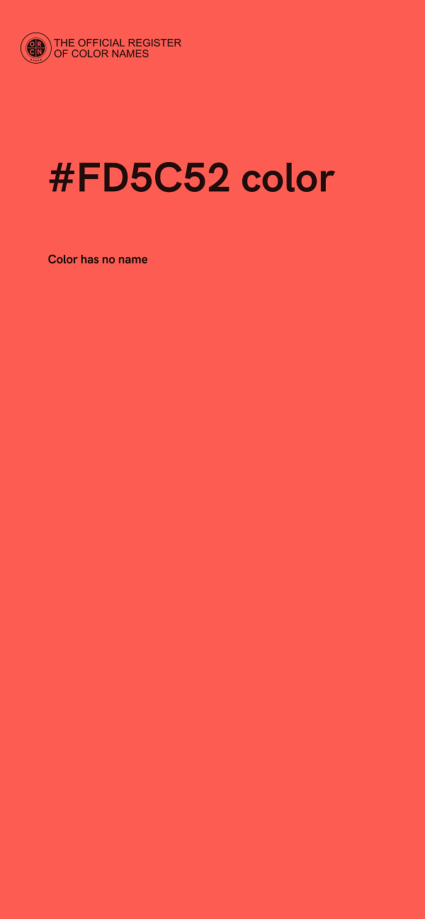#FD5C52 color image