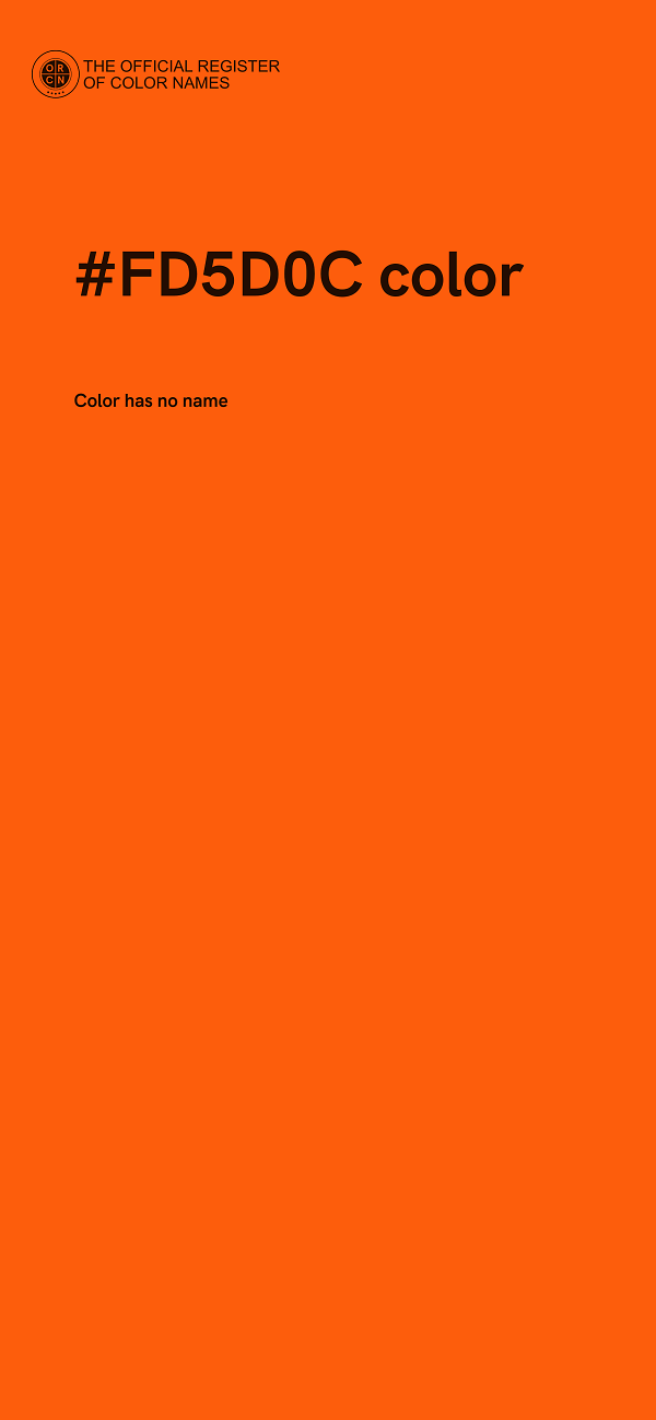 #FD5D0C color image