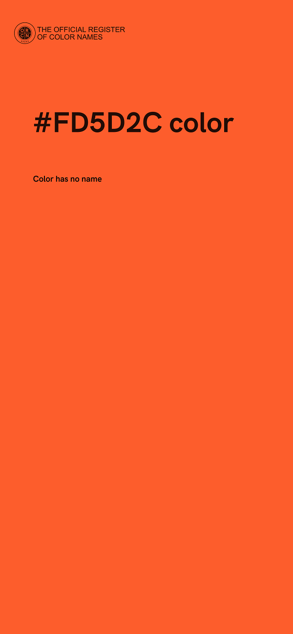 #FD5D2C color image