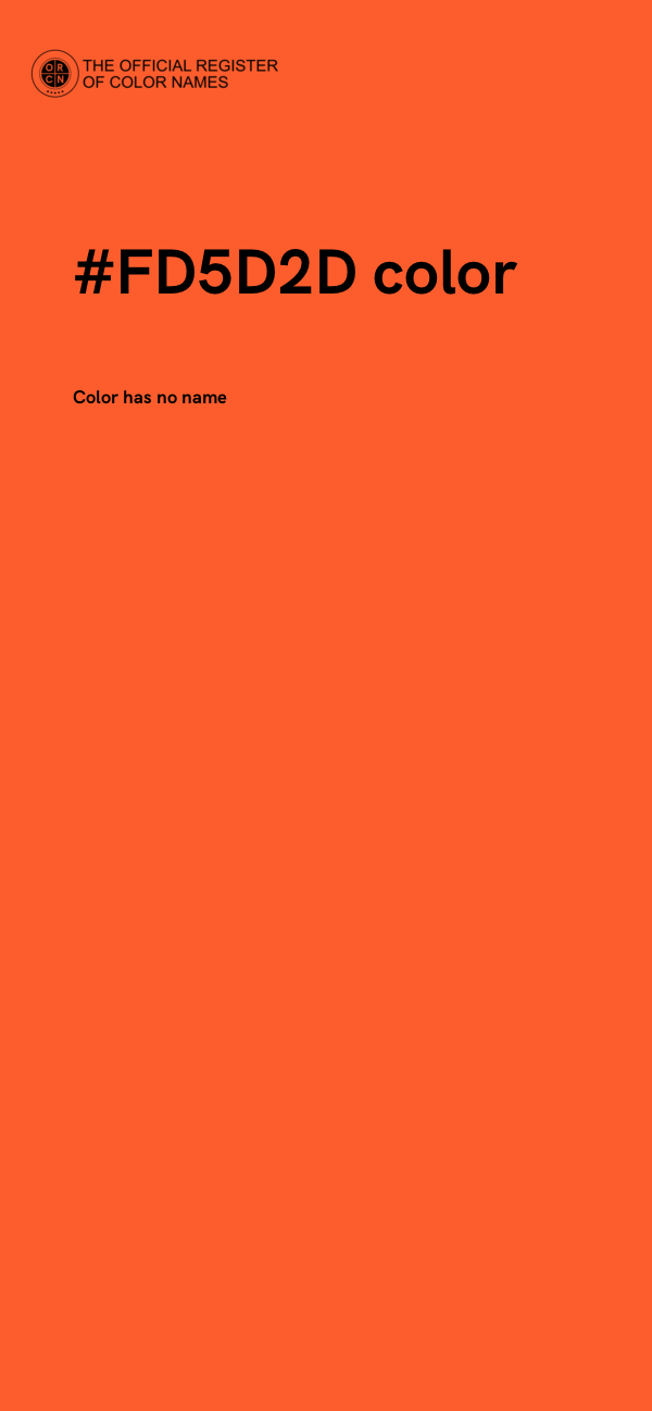 #FD5D2D color image