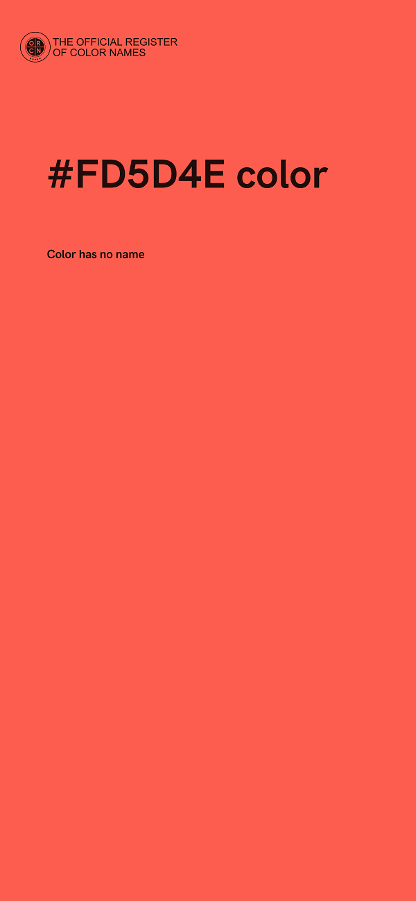 #FD5D4E color image