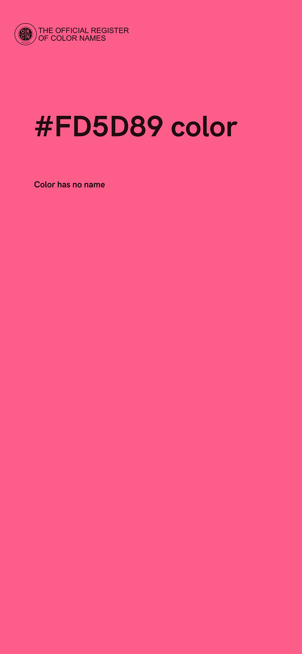 #FD5D89 color image