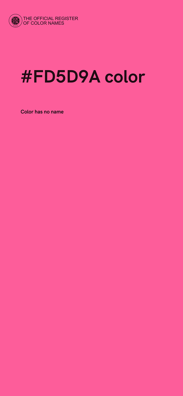 #FD5D9A color image
