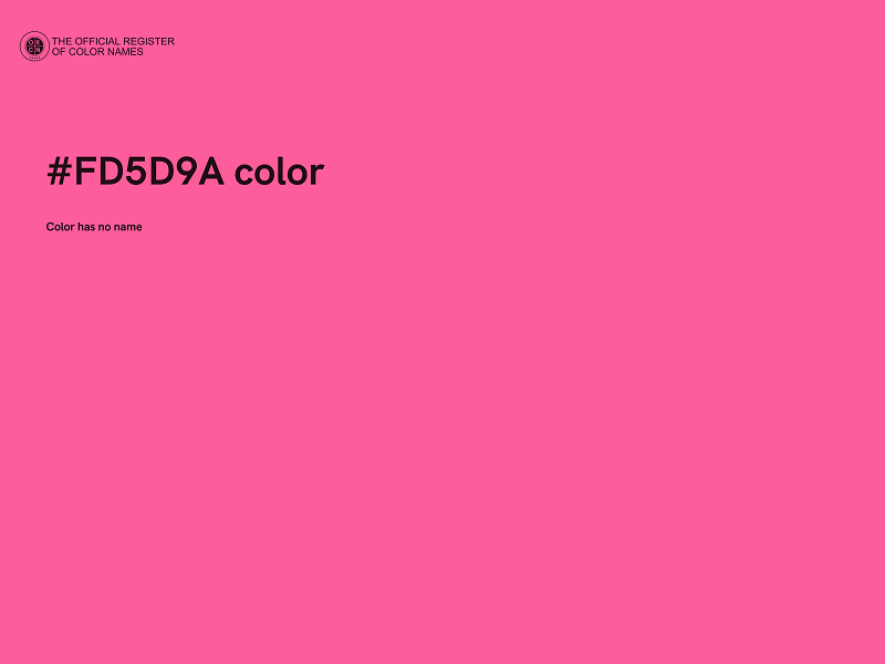 #FD5D9A color image