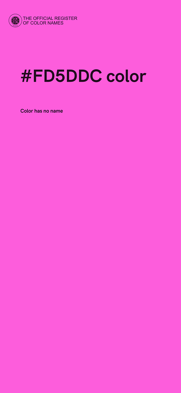#FD5DDC color image