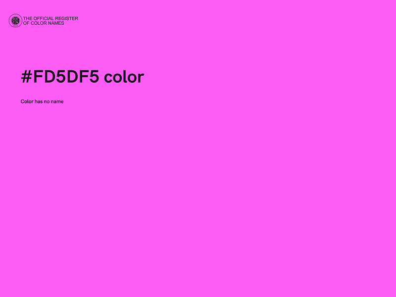 #FD5DF5 color image