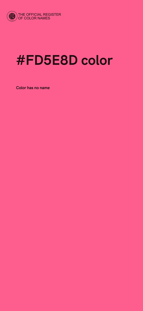 #FD5E8D color image