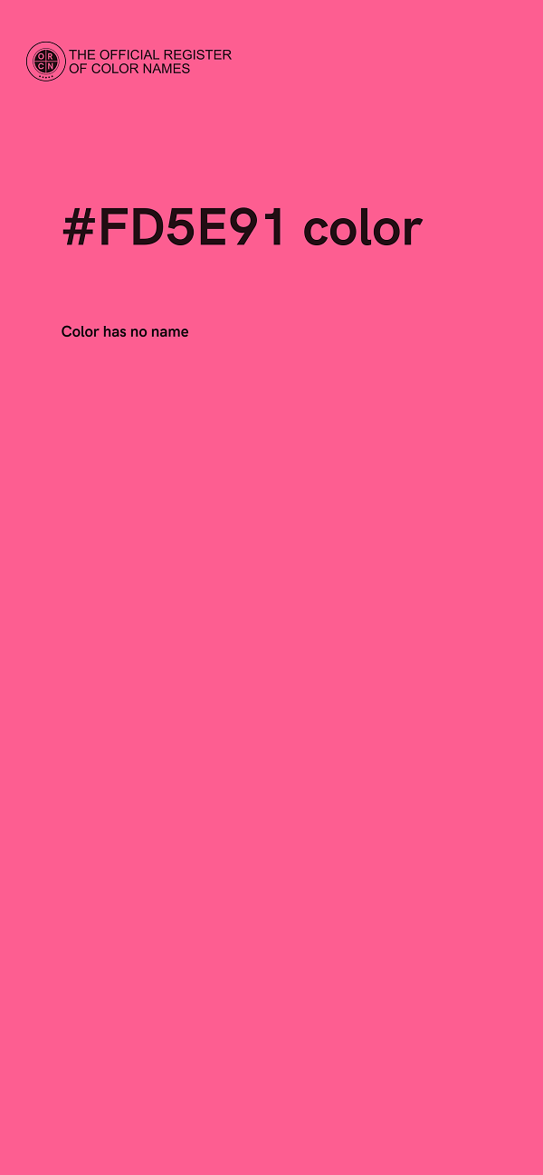 #FD5E91 color image