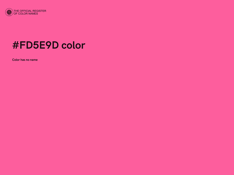 #FD5E9D color image