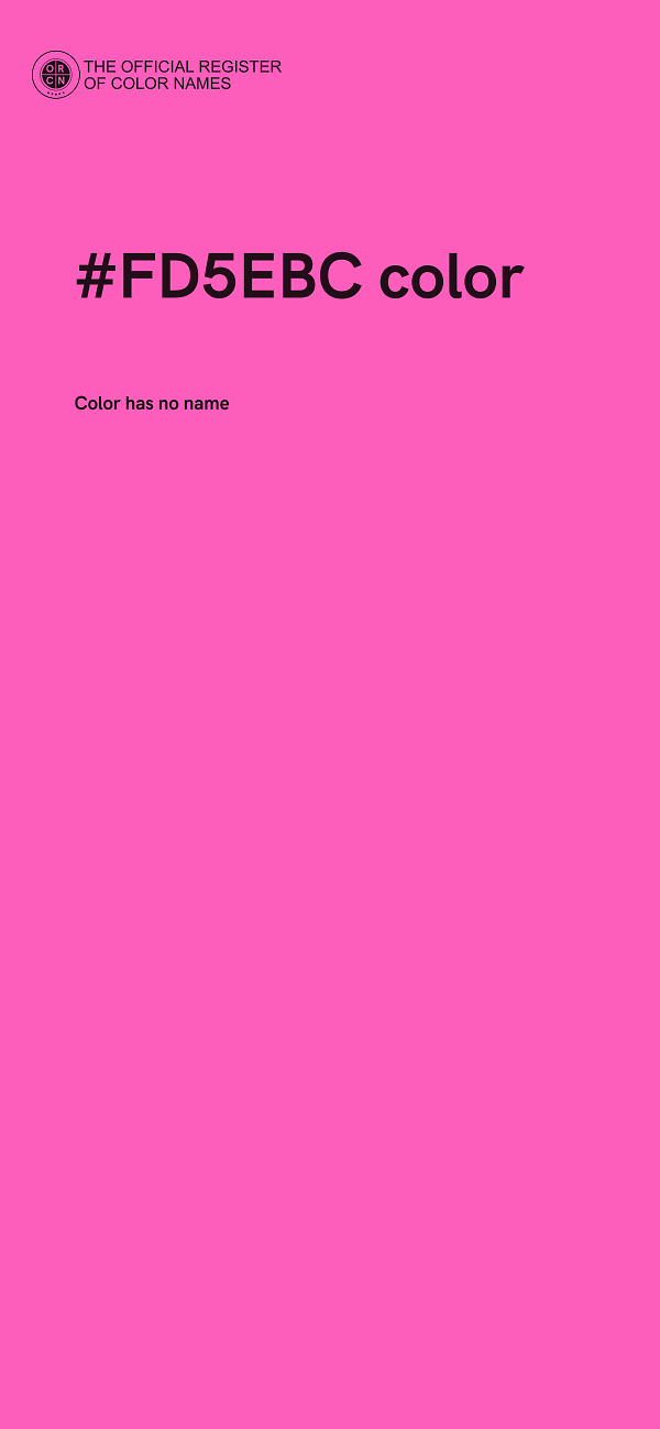 #FD5EBC color image