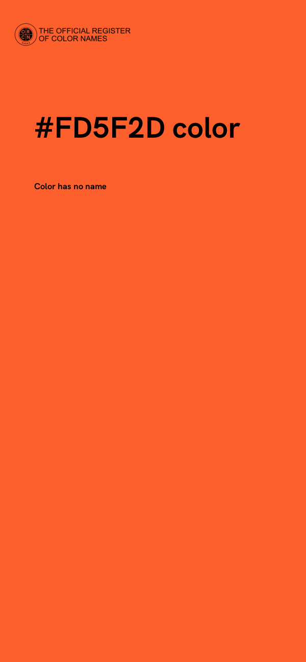 #FD5F2D color image
