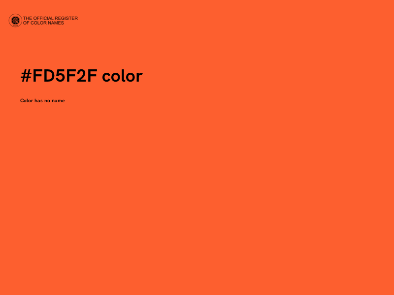 #FD5F2F color image