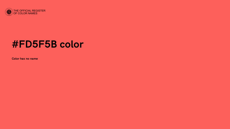 #FD5F5B color image