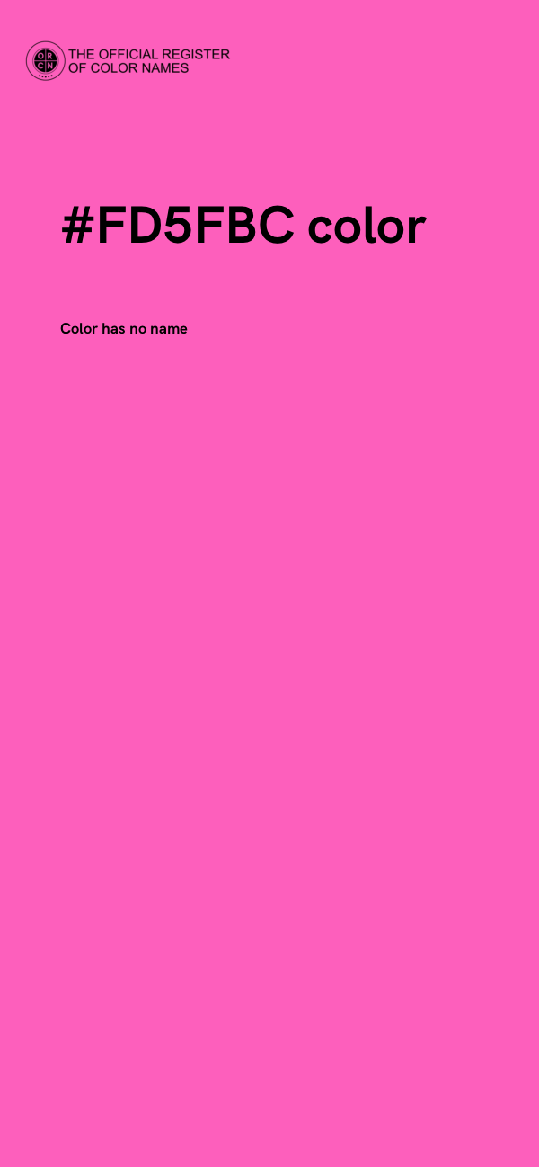 #FD5FBC color image