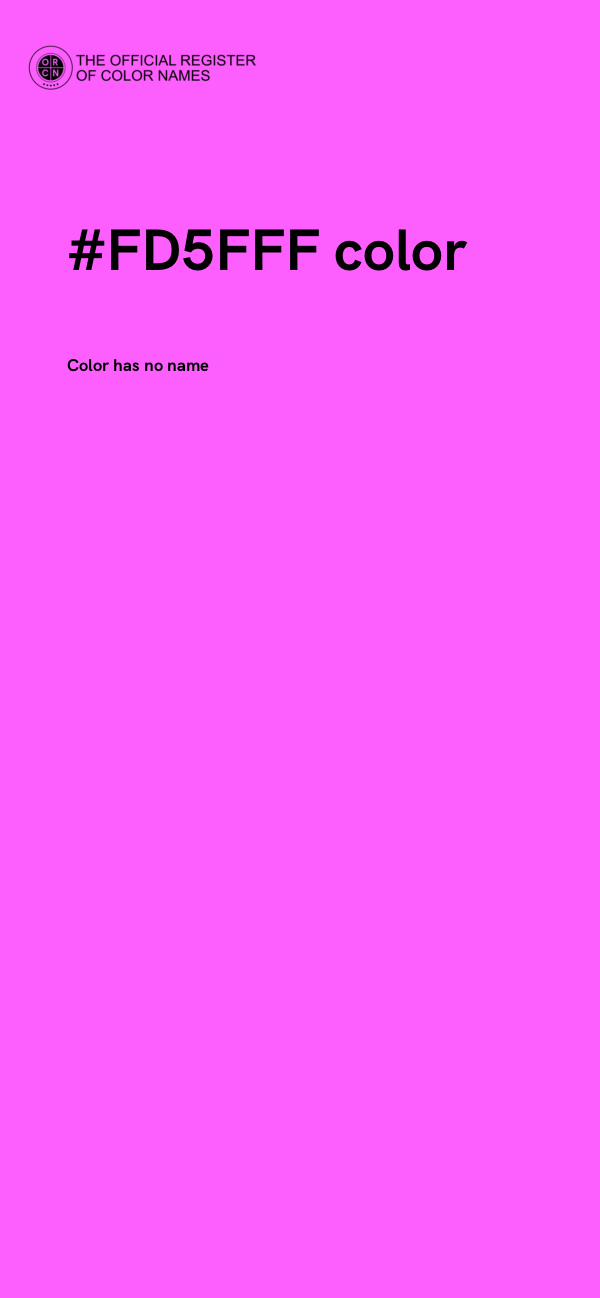 #FD5FFF color image