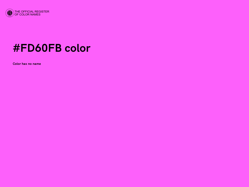 #FD60FB color image