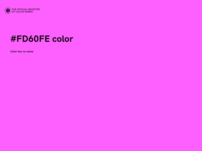 #FD60FE color image