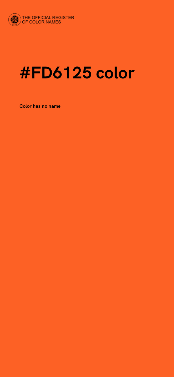 #FD6125 color image
