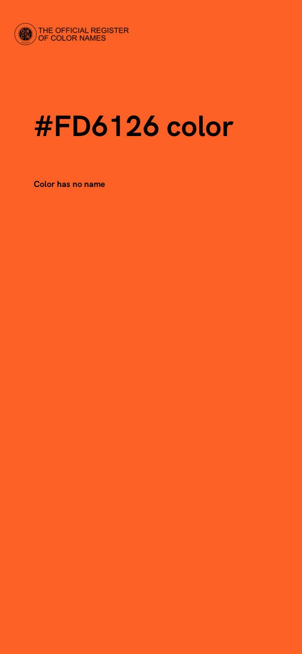 #FD6126 color image