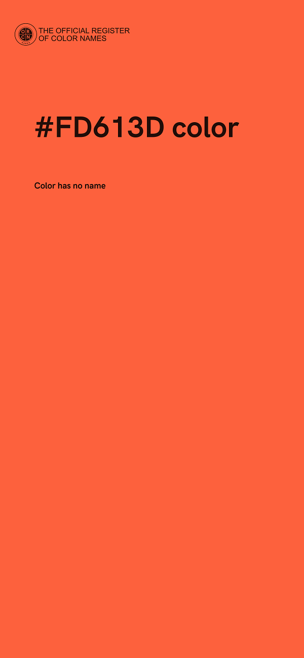 #FD613D color image