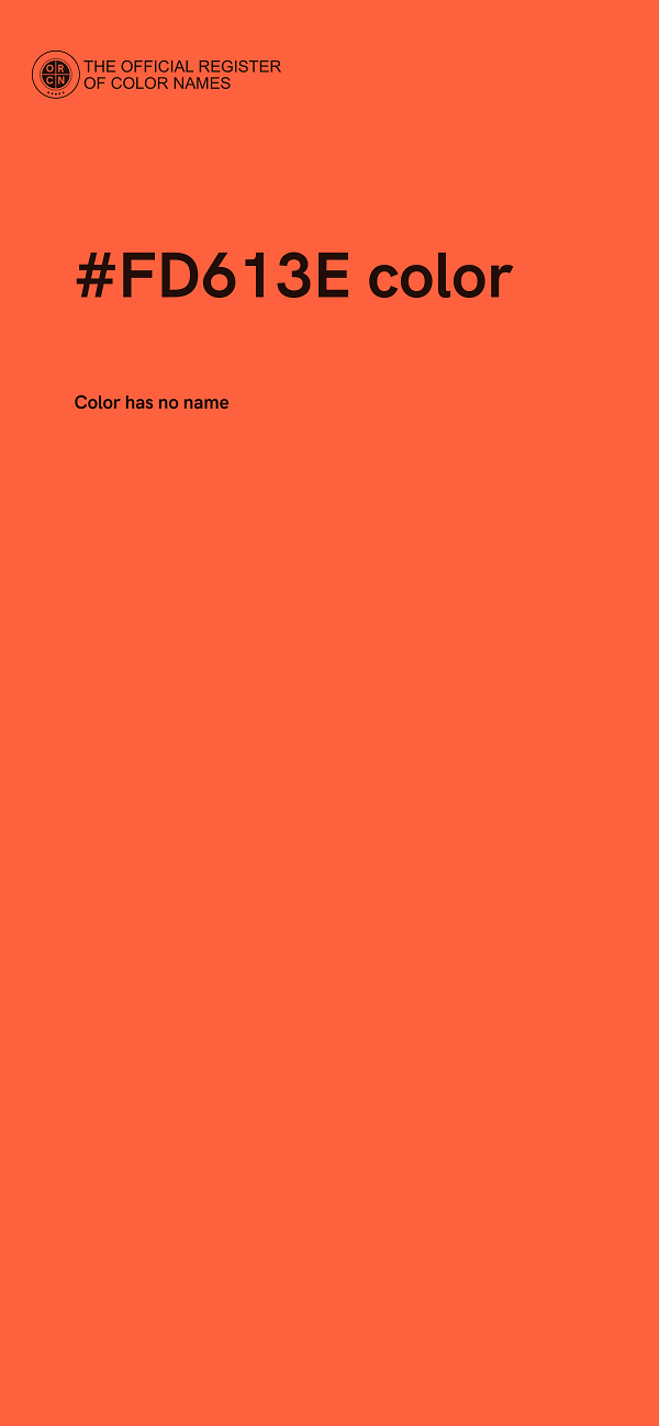 #FD613E color image