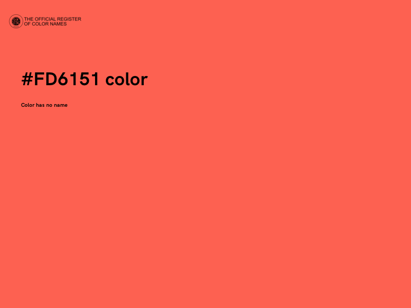#FD6151 color image