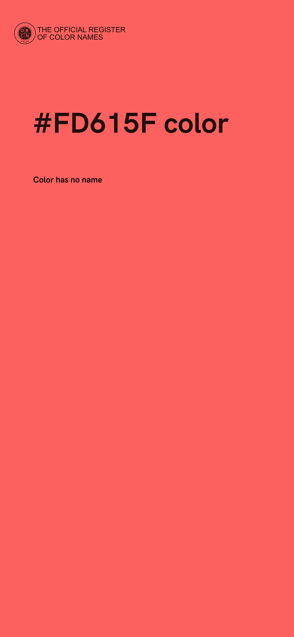 #FD615F color image