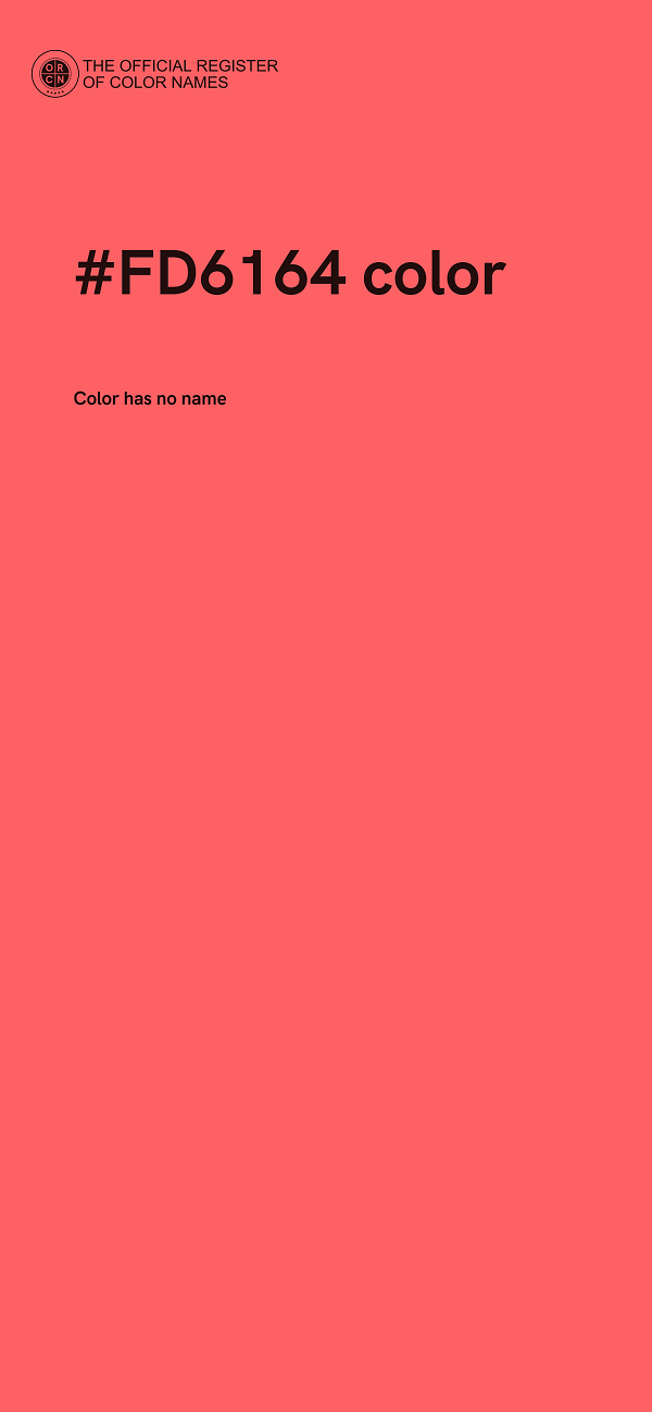 #FD6164 color image