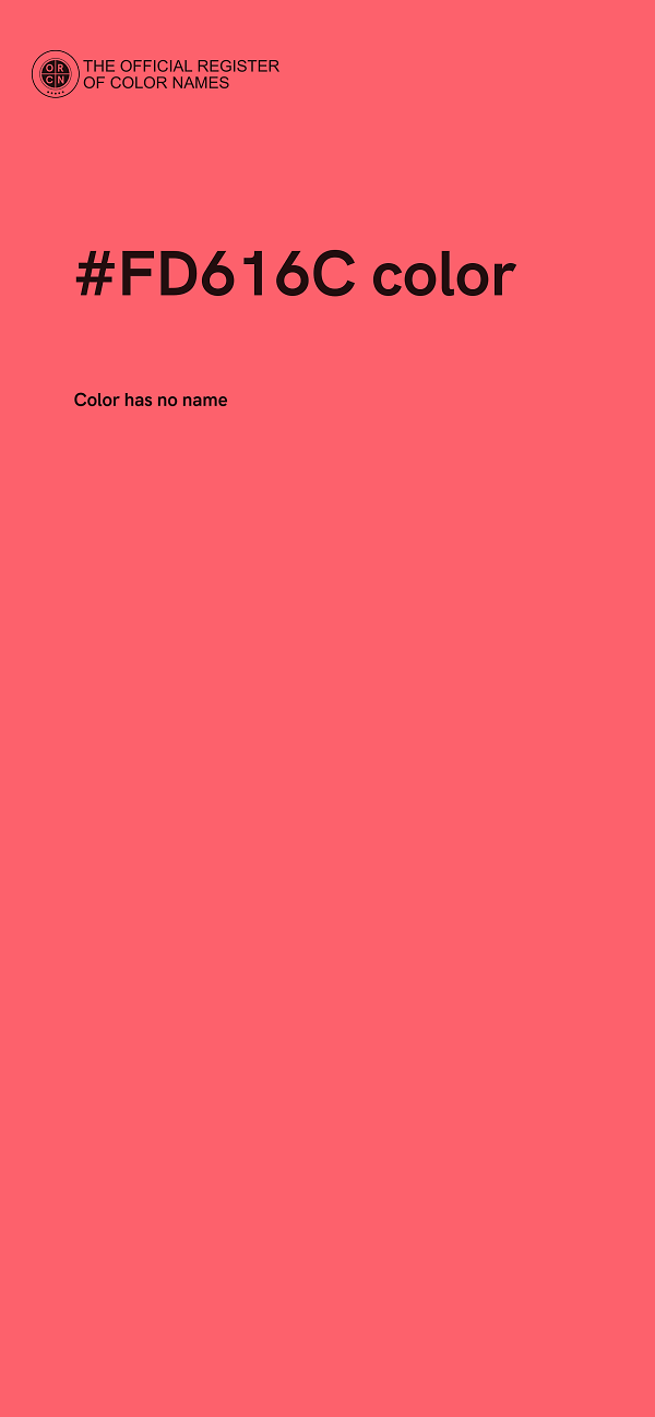 #FD616C color image