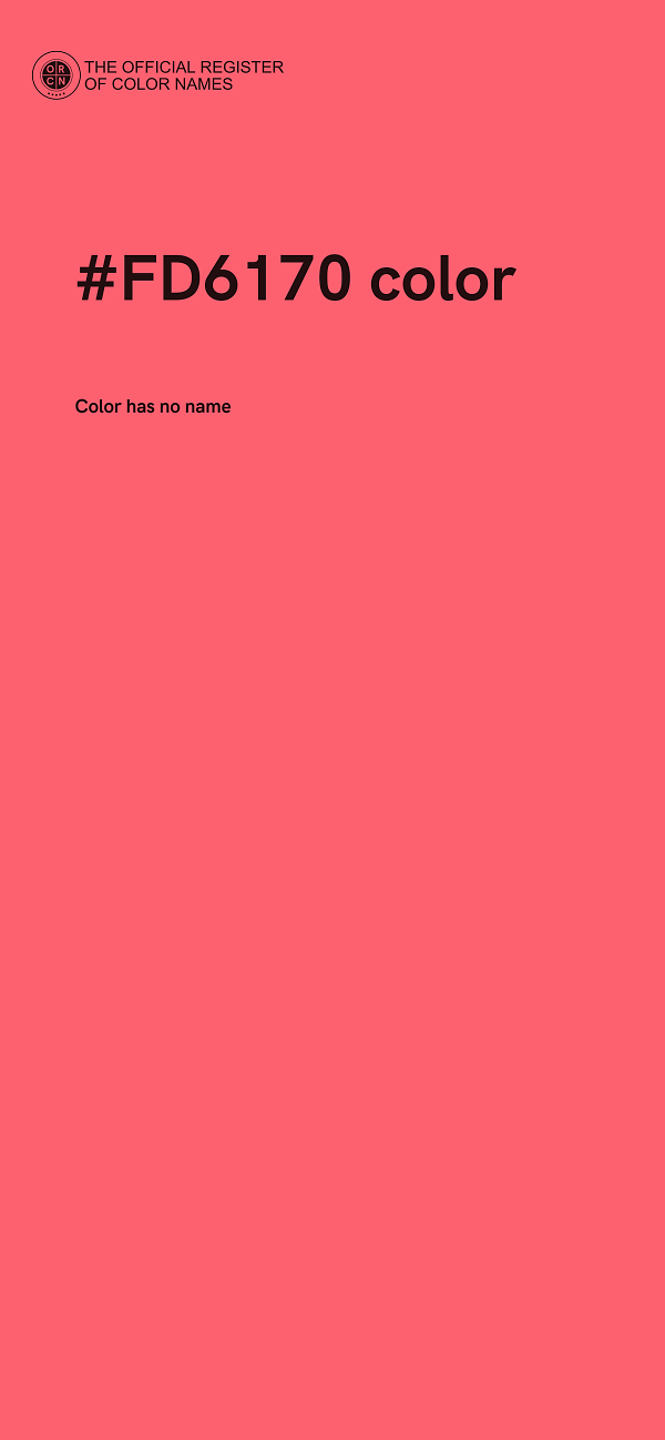 #FD6170 color image