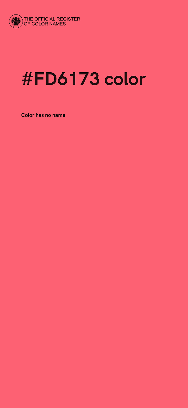 #FD6173 color image