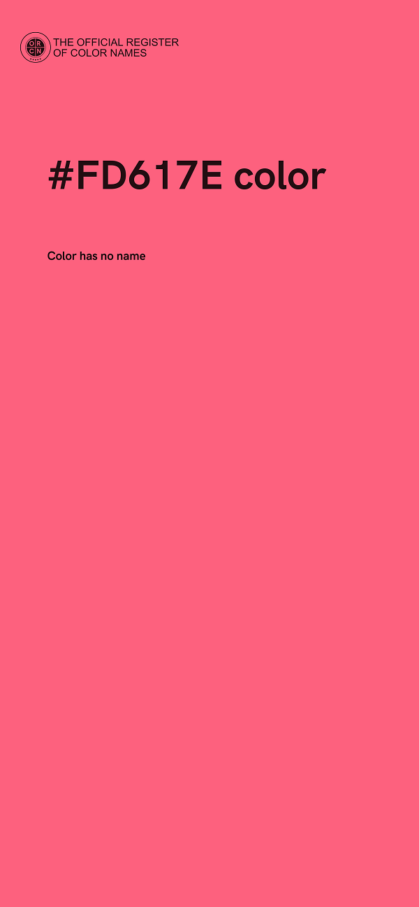 #FD617E color image