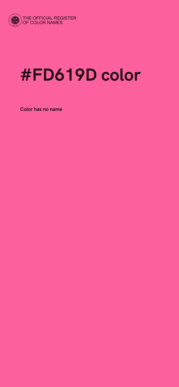 #FD619D color image