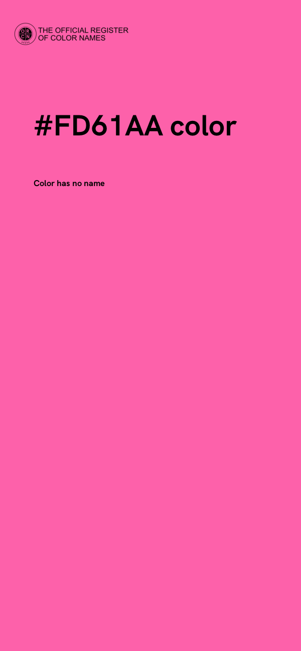 #FD61AA color image