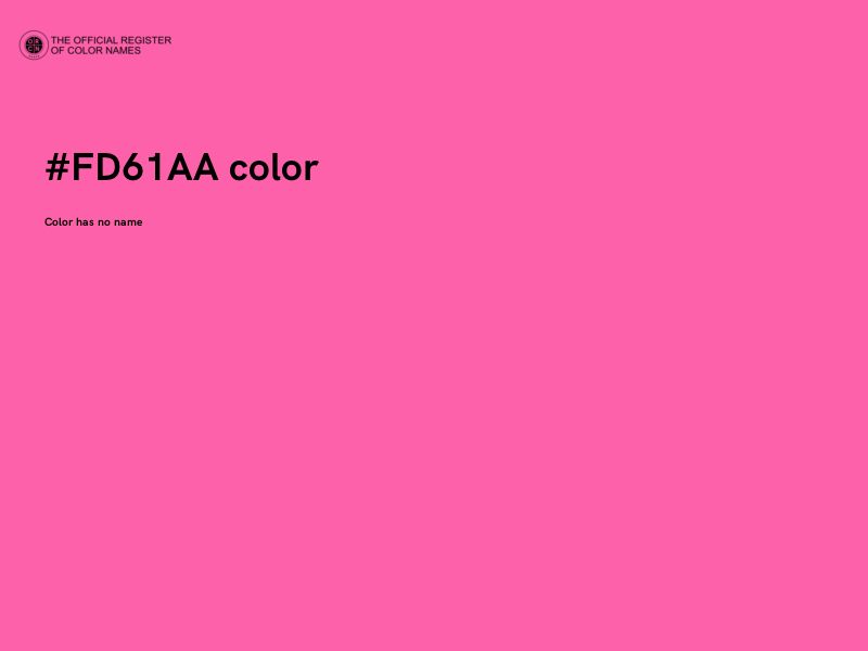 #FD61AA color image