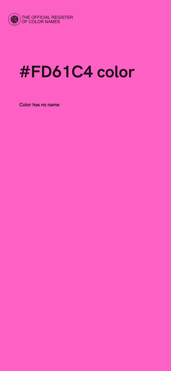 #FD61C4 color image