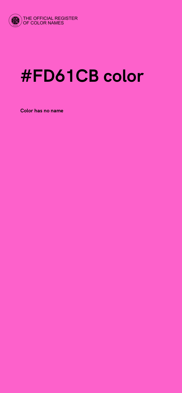 #FD61CB color image