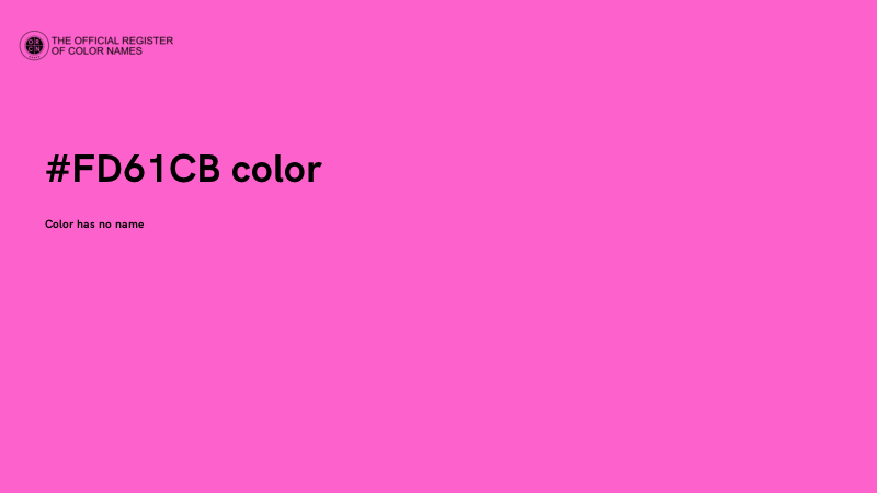 #FD61CB color image