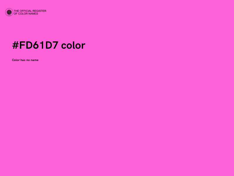 #FD61D7 color image