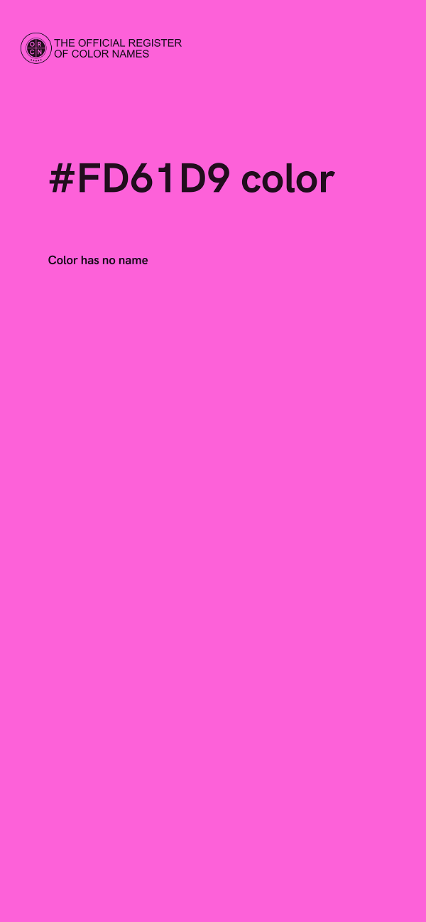 #FD61D9 color image