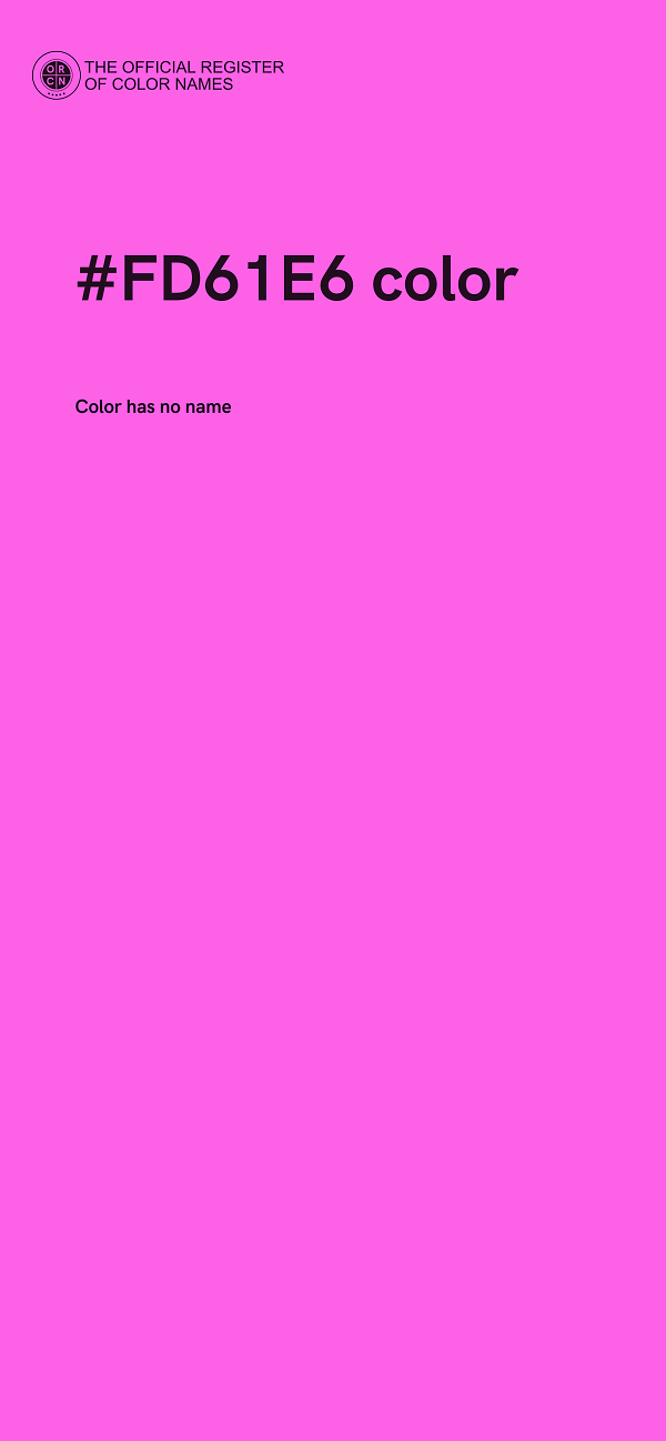 #FD61E6 color image
