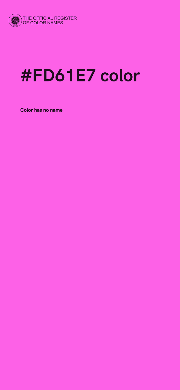 #FD61E7 color image