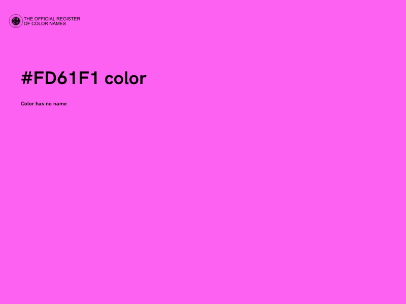 #FD61F1 color image