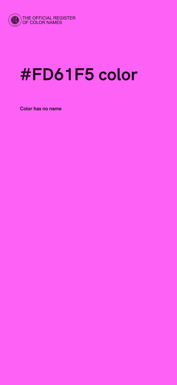 #FD61F5 color image