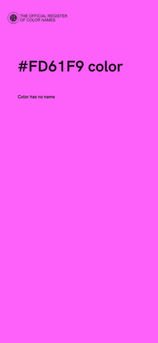 #FD61F9 color image