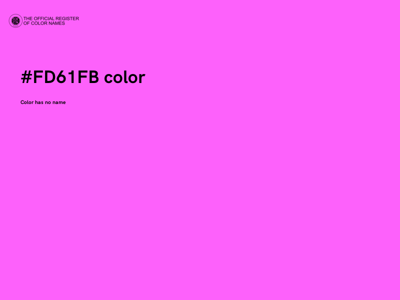 #FD61FB color image