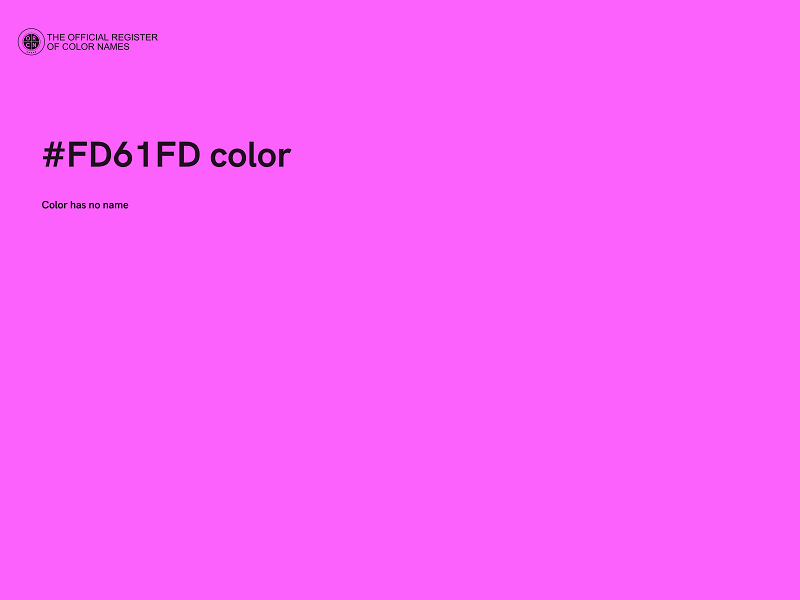 #FD61FD color image