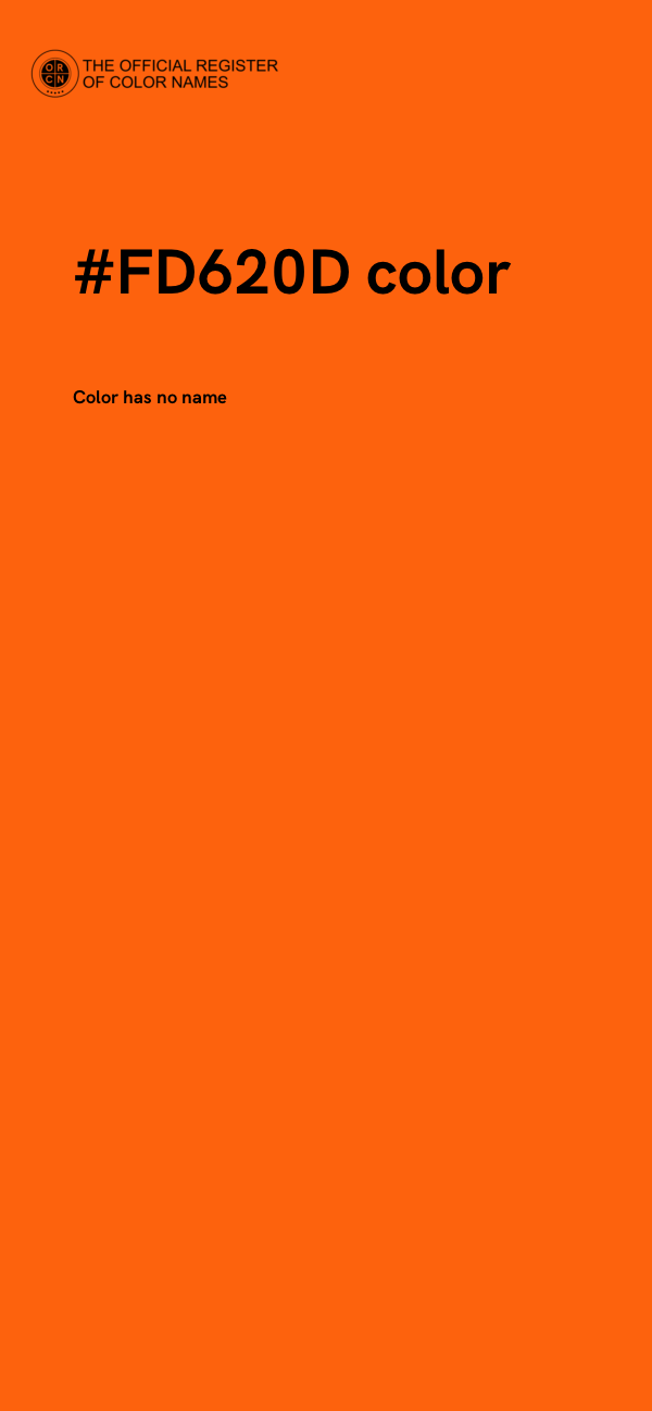 #FD620D color image